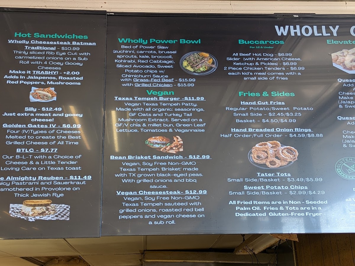 Wholly Cow Burgers Menu - Image 3