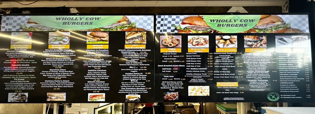Wholly Cow Burgers Menu - Image 5